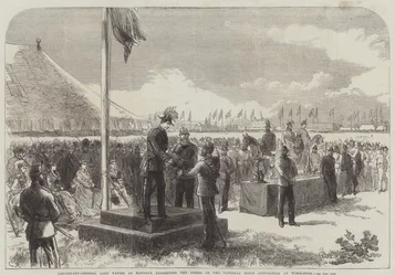 Generalleutnant Lord Napier von Magdala überreicht die Preise bei der National Rifle Association in Wimbledon